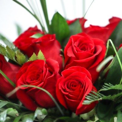 Comprar Bouquet de 16 rosas en jarrón Barcelona