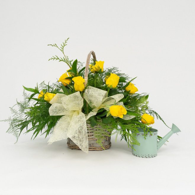Comprar Cistella de roses Barcelona