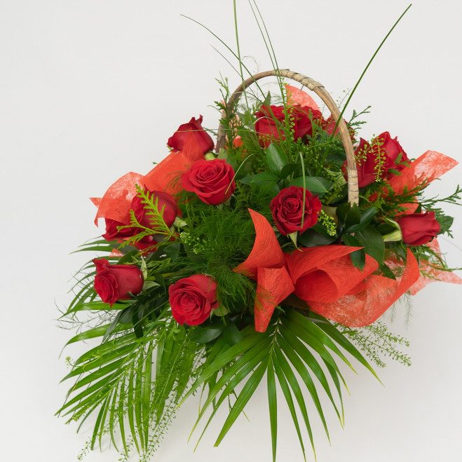 Comprar Cesta de rosas Barcelona Comprar Cesta de rosas Barcelona