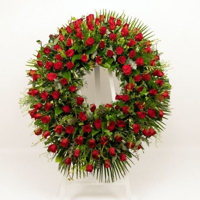 Comprar Corona de roses vermelles tancades Barcelona