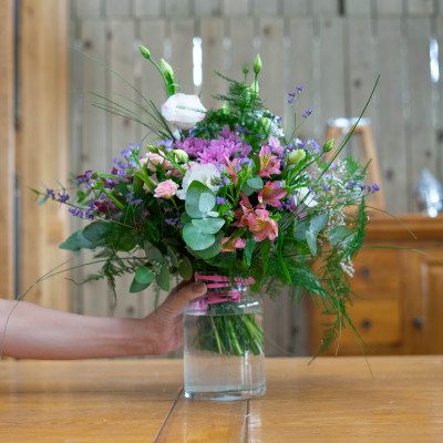 Comprar Mini gerro silvestre en tons roses Barcelona
