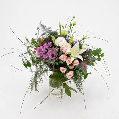 Comprar Minijarrón silvestre tonos rosas Barcelona