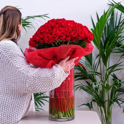 Comprar Bouquet de 101 rosas Barcelona