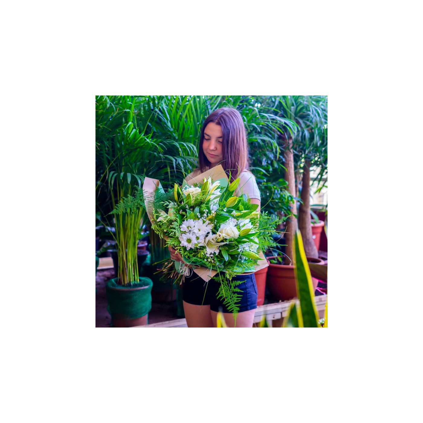 Comprar Ramo de lilium, margarita y rosas Barcelona
