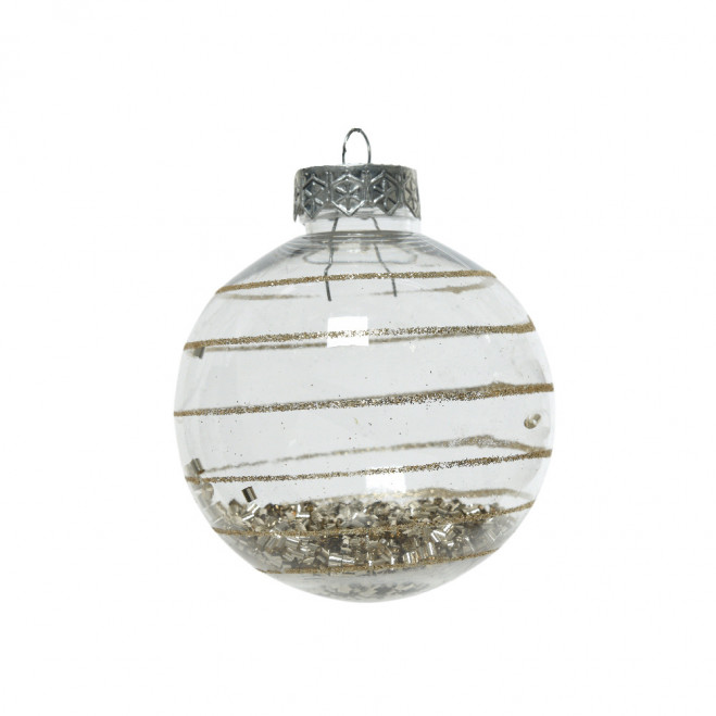 Comprar Bola decorativa colgante transparente con brillos Barcelona