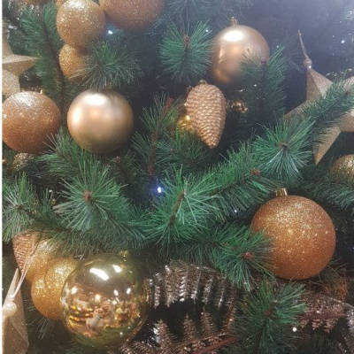 Comprar Arbol decorado dorado natural sin raíz Barcelona