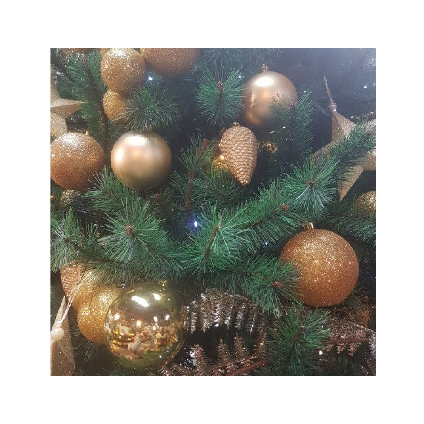 Comprar Arbol decorado dorado natural sin raíz Barcelona