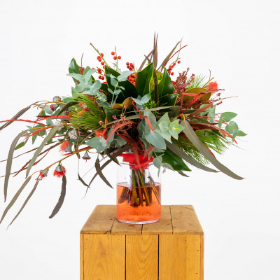 Comprar Mini jarrón de flores navideño Barcelona