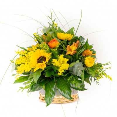 Comprar Cesta de girasoles Barcelona