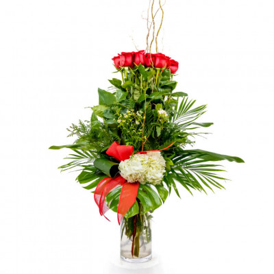 Comprar Cilindre 15 roses vermelles Barcelona