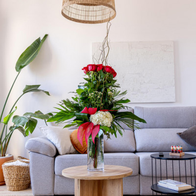 Comprar Cilindre 15 roses vermelles Barcelona