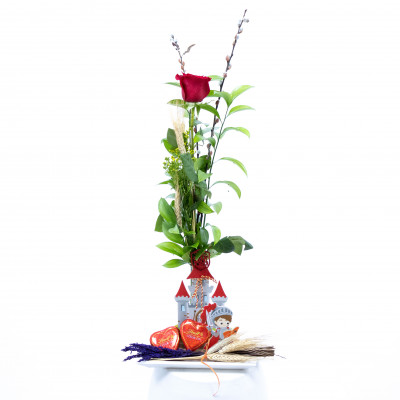 Comprar Castell amb rosa vermella Barcelona