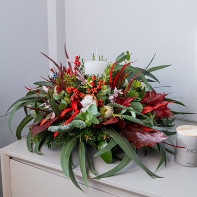 Comprar Centro de mesa navideño redondo Barcelona