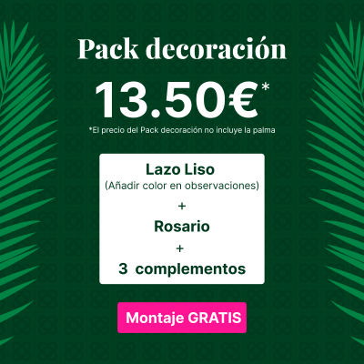 Comprar Pack decoración palma pequeña Barcelona