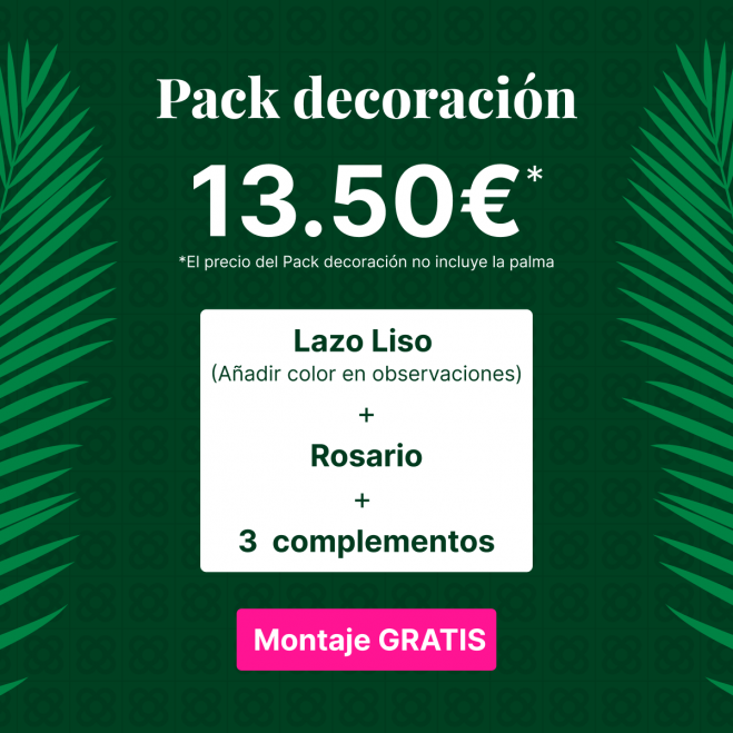 Comprar Pack decoració palma petita Barcelona Comprar Pack decoració palma petita Barcelona