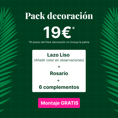 Comprar Pack decoración palma mediana Barcelona