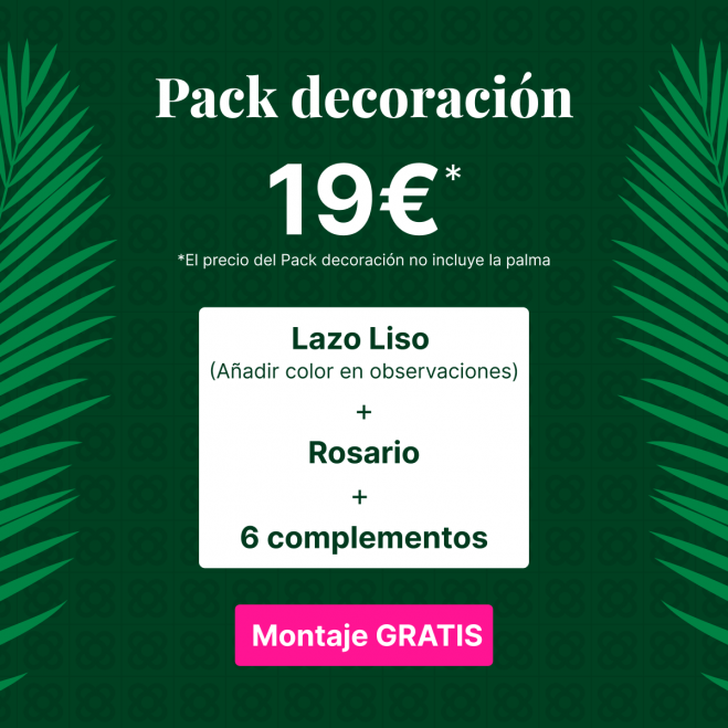Comprar Pack decoración palma mediana Barcelona Comprar Pack decoración palma mediana Barcelona