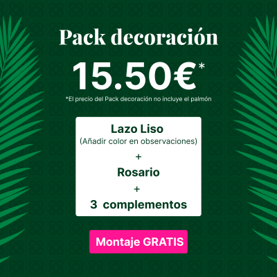 Comprar Pack decoració palmó petit Barcelona