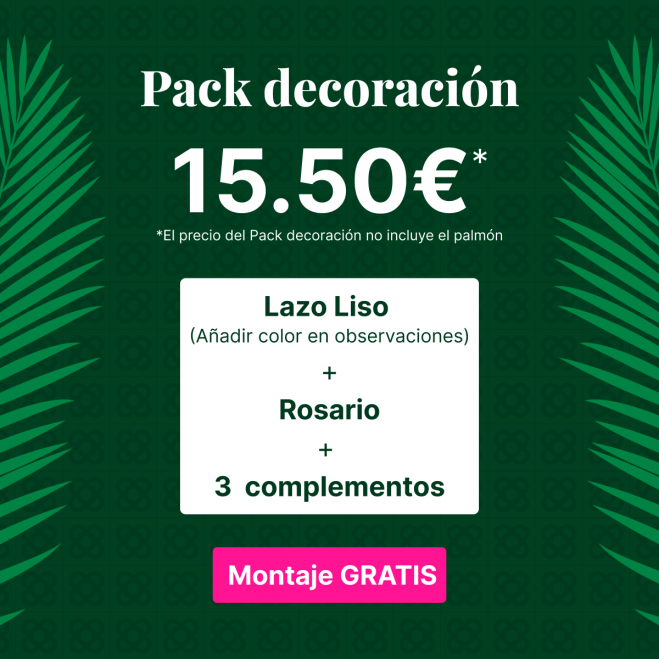 Comprar Pack decoración palmón pequeño Barcelona Comprar Pack decoración palmón pequeño Barcelona