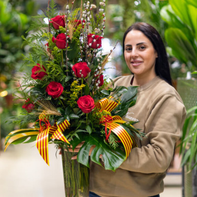 Comprar Piramidal de roses vermelles Barcelona