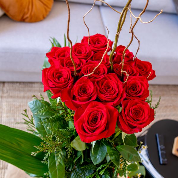 rams de roses roses vermelles