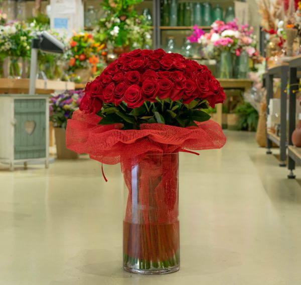 Ramo de rosas rojas grande Gran ramo de rosas rojas