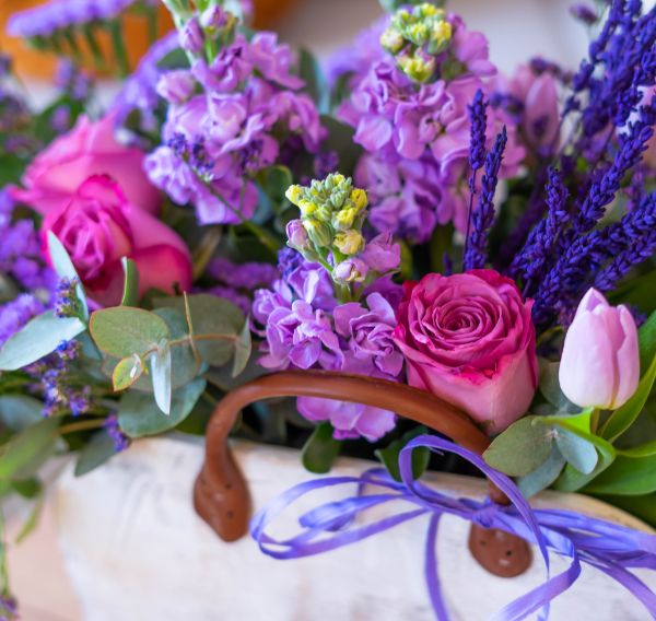 Variedad de flores moradas Flores variadas moradas